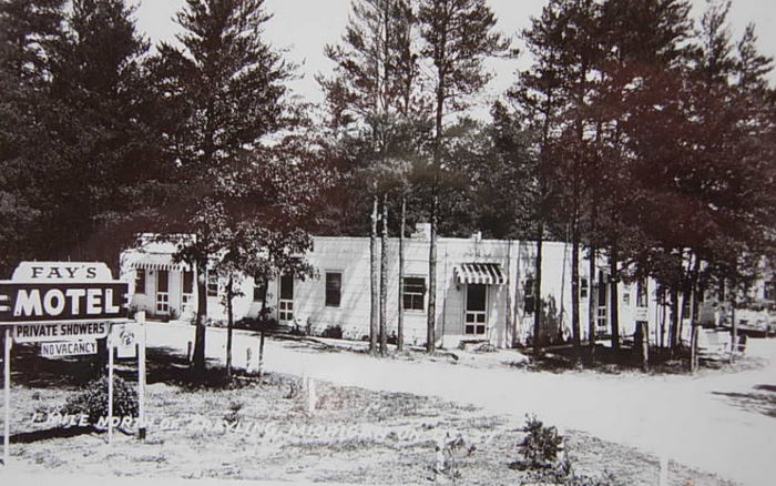 Fays Motel (Grayling Extended Stay) - Vintage Postcard (newer photo)